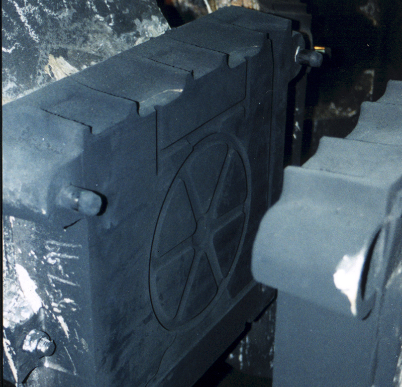 dirty foundry mold